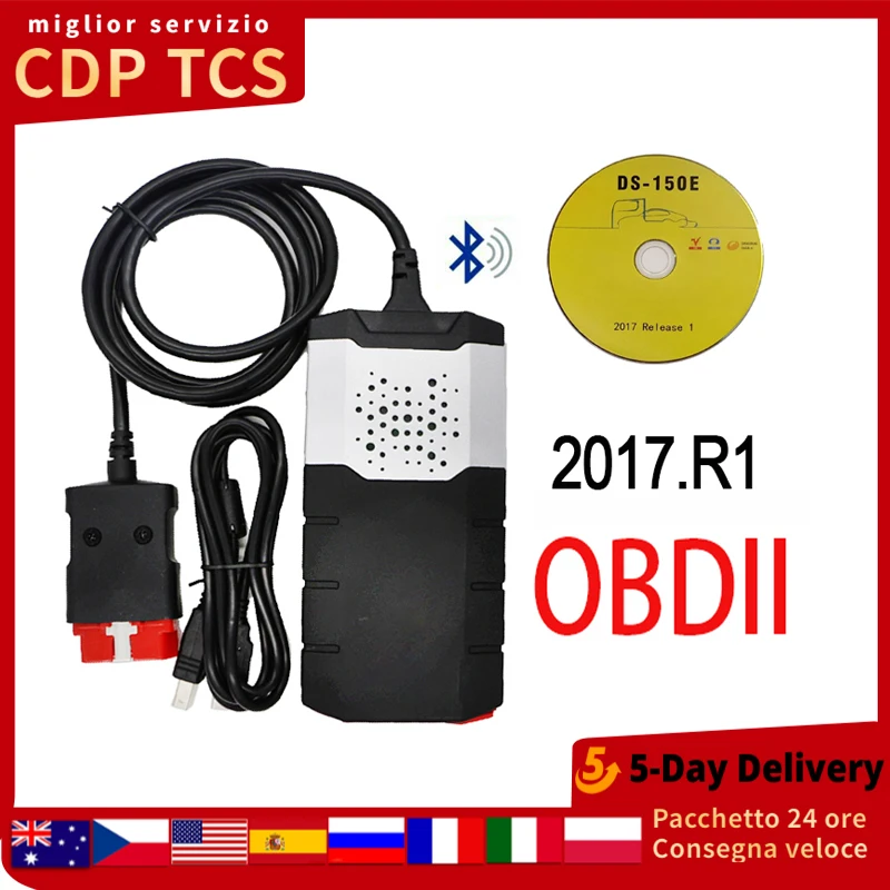 DS150E CDP TCS NEC relret cdp tcs pro Bluetooth 2017 R1 Combe Multidiag obd2 сканер Авто camion di diagnostica strumento| |