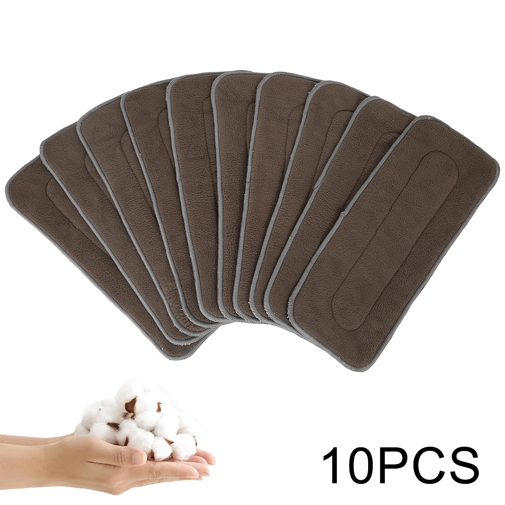 Reusable Washable Diaper Inserts Baby Boosters Liners Cloth Nappy Diaper Changing Mat Bamboo Charcoal Nappy Liners Wholesale