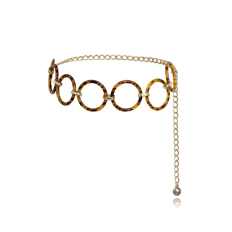 

2020 New Fashion Leopard Print Women's Waist Chain Personality Decoration Charming Ladies Belt Chains Female Retro Body Chain