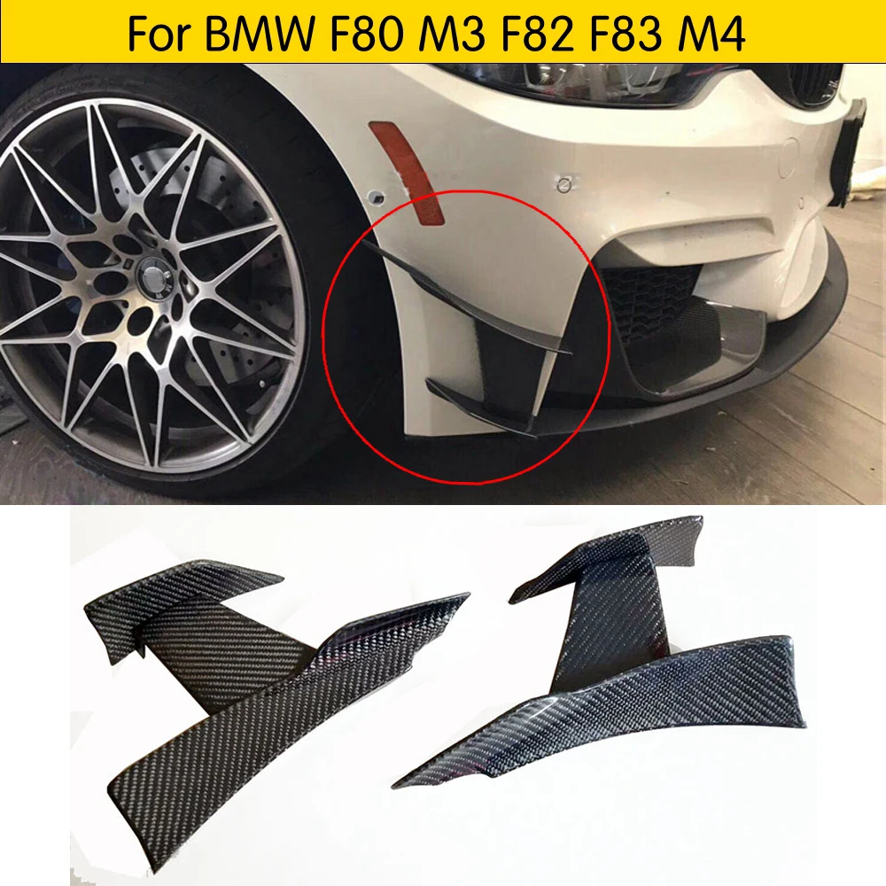 6 шт./компл. передний бампер Боковые ребра разветвители спойлер для BMW F80 M3 F82 F83 M4 2014