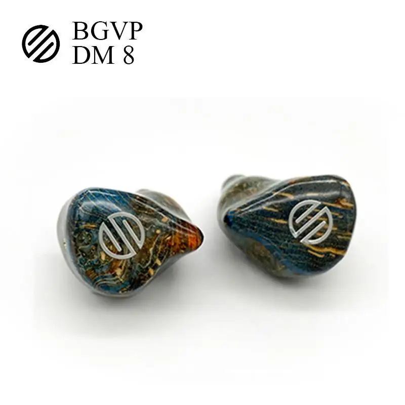 BGVP DM8 Knowles Sonion Balanced 8BA Hybrid In ear HIFI Monitor Music Noise Reduction Audiophile Musician MMCX Earphones Earbuds