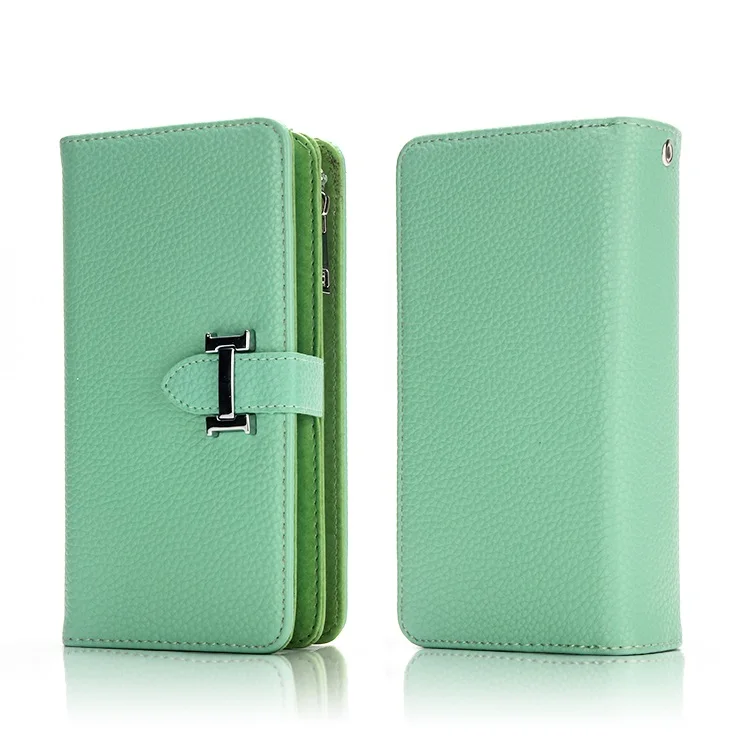 Green Чехол-книжка из искусственной кожи для iphone 7, 6, 6 S, 8 Plus, 2 в 1, многофункциональный чехол-бумажник для iphone 11 pro, X, XS, Max, XR, съемная сумка для телефона - Цвет: Green
