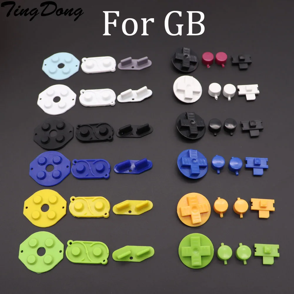 

Rubber Conductive Button A B D pad Silicone Start Select Keypad & DIY Buttons Set For Gameboy Classic GB Repair parts