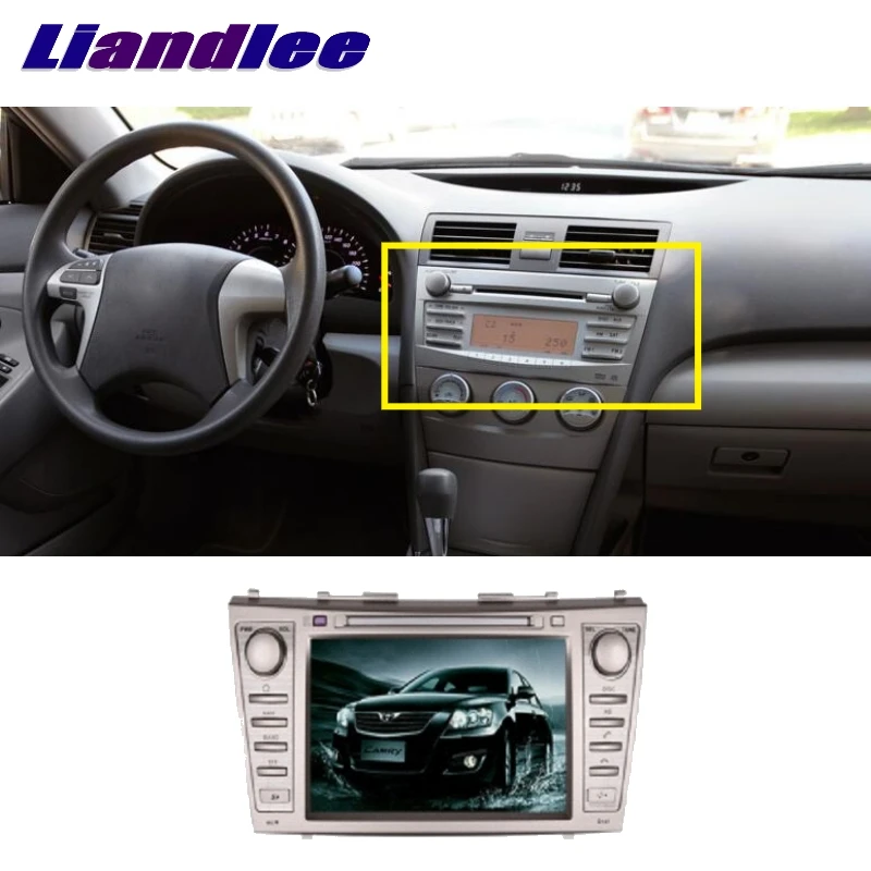 Для Toyota Camry 2007~ 2011 LiisLee автомобильный мультимедиа, ТВ DVD gps аудио стерео Hi-Fi радио стиль навигация NAV навигационная карта