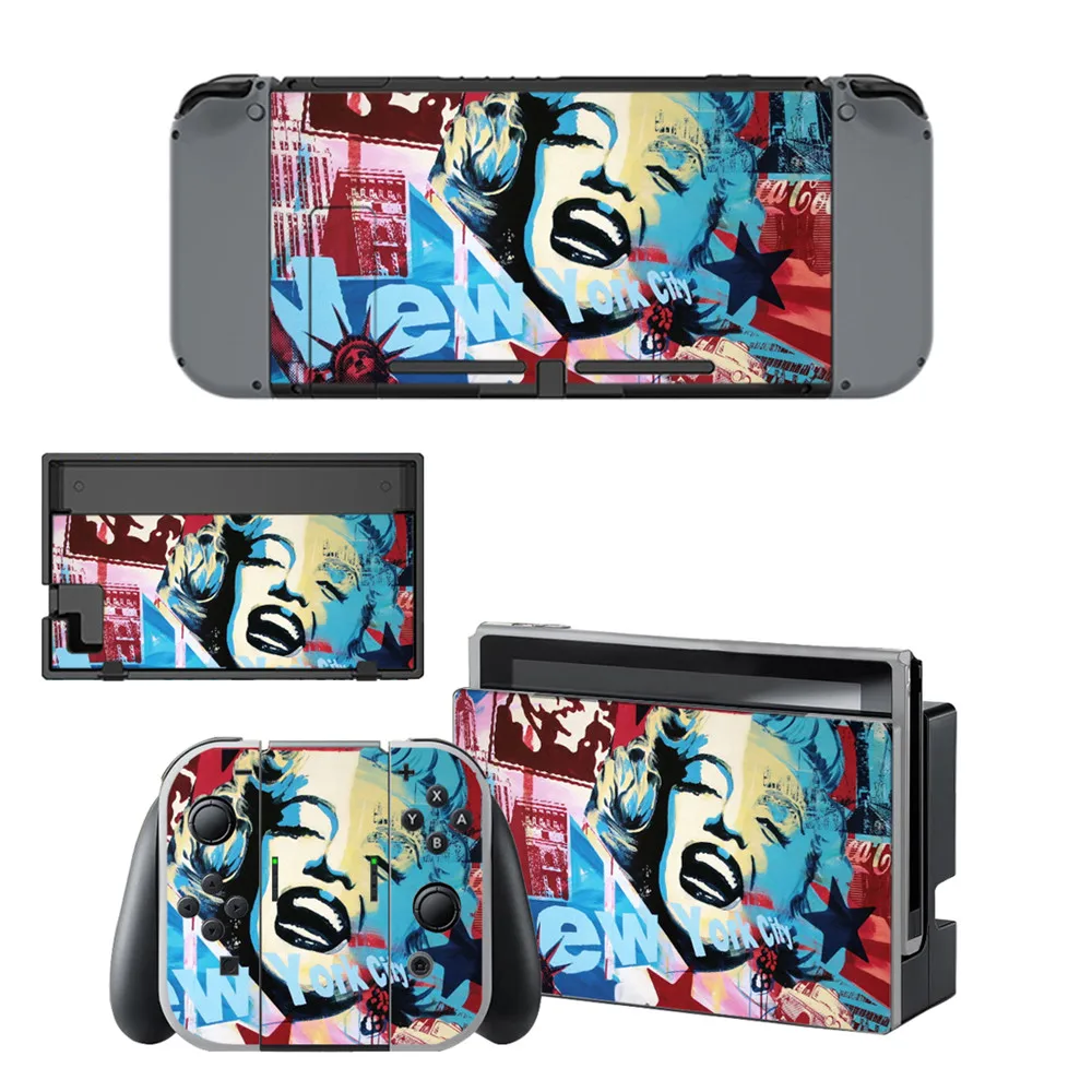 15 Styles Beautiful Sexy Women Style Vinyl Decal Skin Sticker For Nintend Switch NS NX Console & Joy-con Game Accessories 