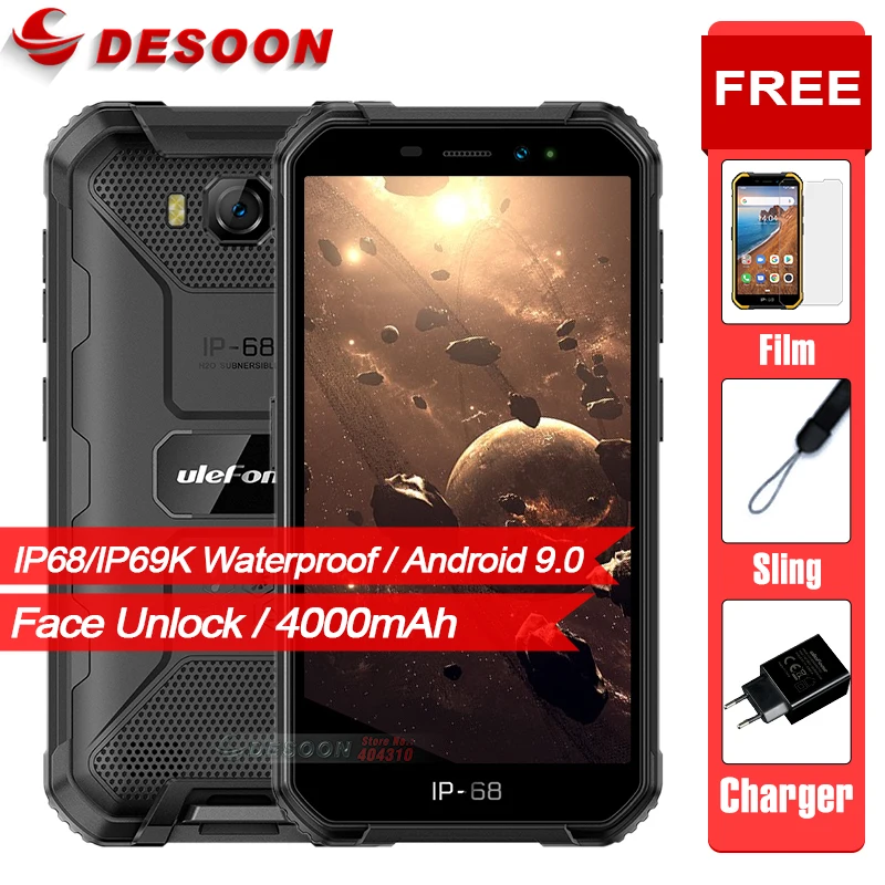 Ulefone Armor X6 смартфон с четырёхъядерным процессором MT6580 ОЗУ 2 Гб ПЗУ 16 Android 4000 9 0