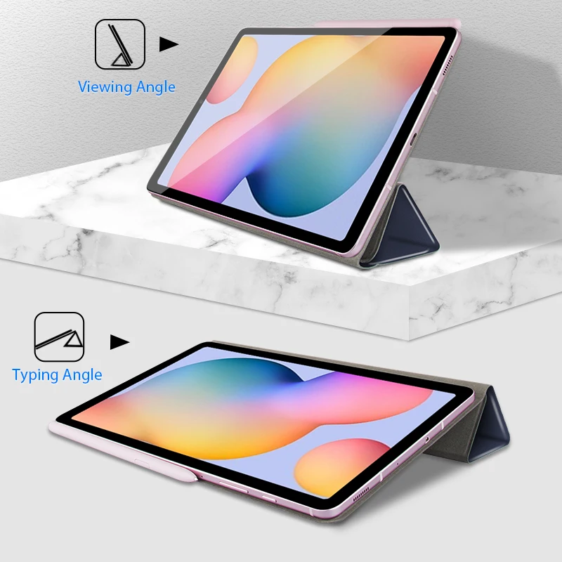 Прочный Магнитный чехол для Samsung Galaxy Tab S6 Lite 10 4 Обложка дюйма зеркальный