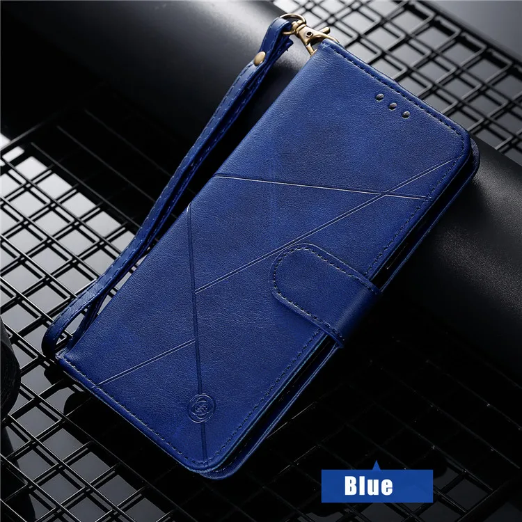 Магнитный кожаный чехол-бумажник s для Xiao mi Red mi Note 7 8 Pro 7A откидной Чехол для Red mi A3 9 Lite CC9 Red mi K20 Pro Чехол-подставка сумки - Цвет: Синий