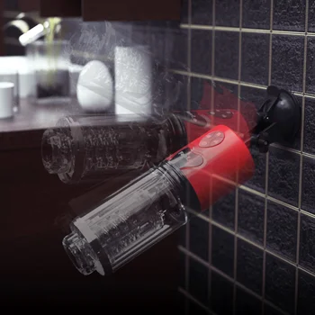 Automatic Telescopic Rotation Male Masturbator Cup with Bracket Hands Free Penis Stimulation Pussy Vagina Blowjob Men Sex Toy 3
