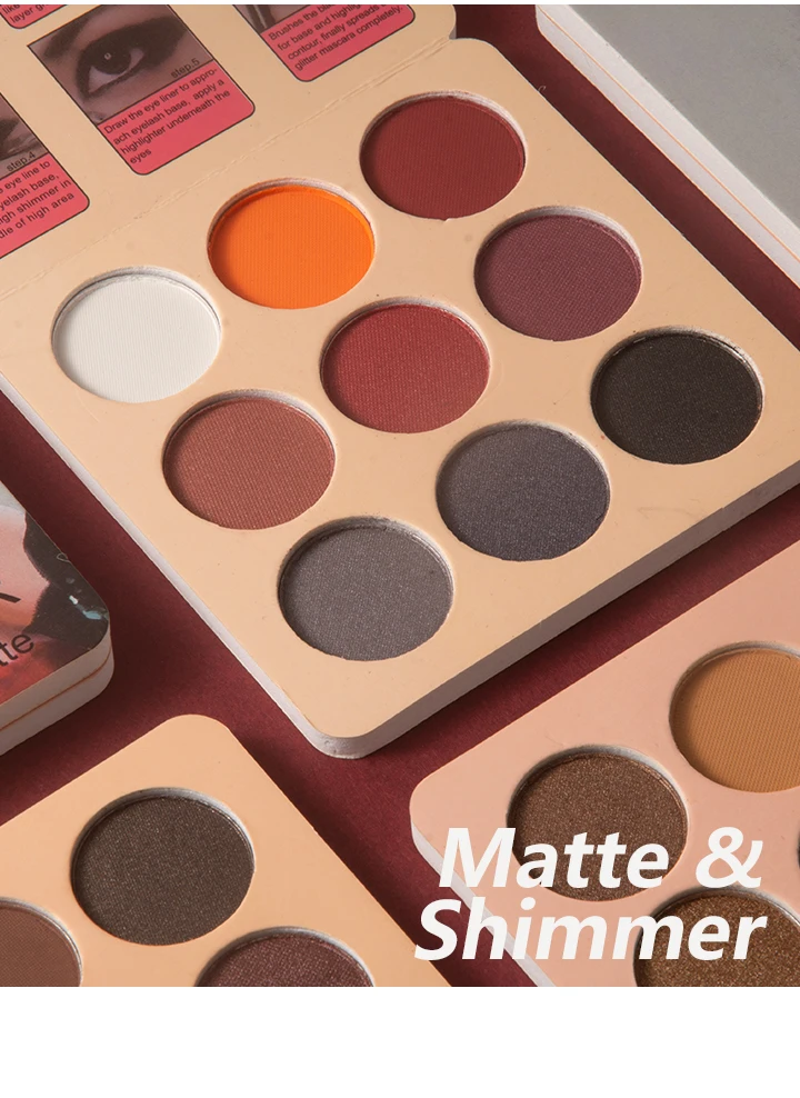 Matte Eyeshadow Palette Nude Minerals Professional Eye Shadow Powder Pigment Cosmetic Waterproof Matte Makeup Eyeshadow Pallete
