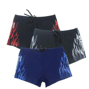 

Flame-Three-Color Top Grade Adult Men Boxer Hot Springs Swimming Trunks MEN'S Swimsuit Swimwear Special Offer Wholesale Swimming