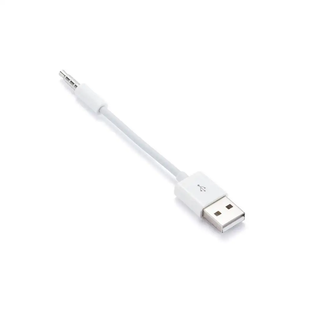 USB 2.0 Charger Interface Male to 3.5mm Jack Audio Interface Male Adapter 0.5ft Cable for MP3 MP4 PC Gadget Accessories