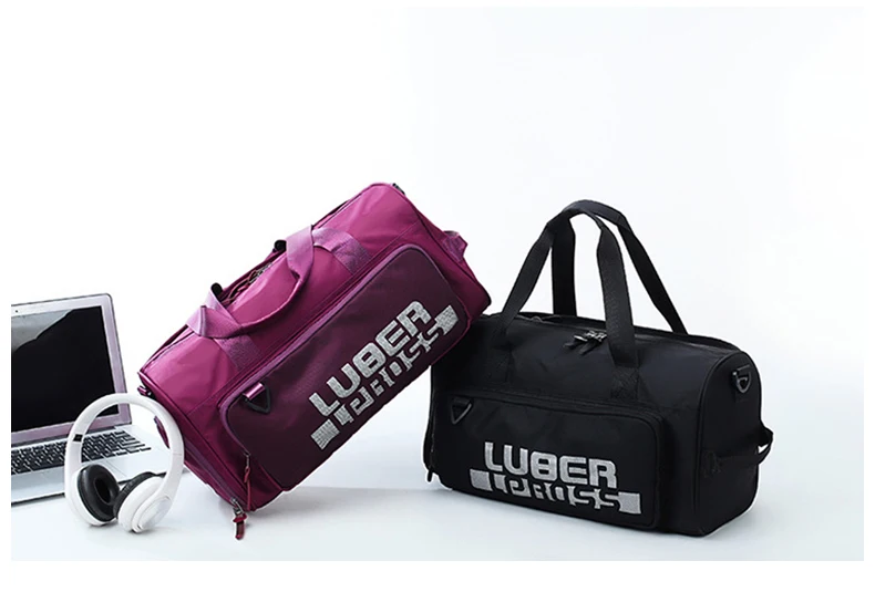 Fashion Gym Training Fitness Bag Women High Capacity Waterproof Travel Dry Wet Yoga Mat Bags Luggage Shoes Storage Shoulder Pack