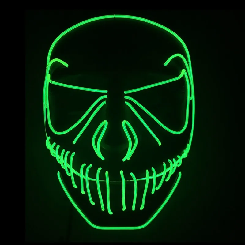 

Halloween Mask LED Light Up Party Masks The Purge Election Year Great Funny Masks Festival Cosplay Costume Supplies