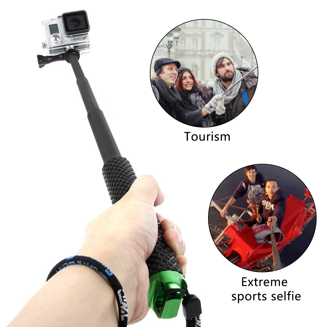 Аксессуары для камеры Go Pro Выдвижная селфи-палка выдвижной полюсный монопод для GoPro HERO5 6 7 HERO4 Session HERO 5 4 3+ 3 2 1 SJ4000