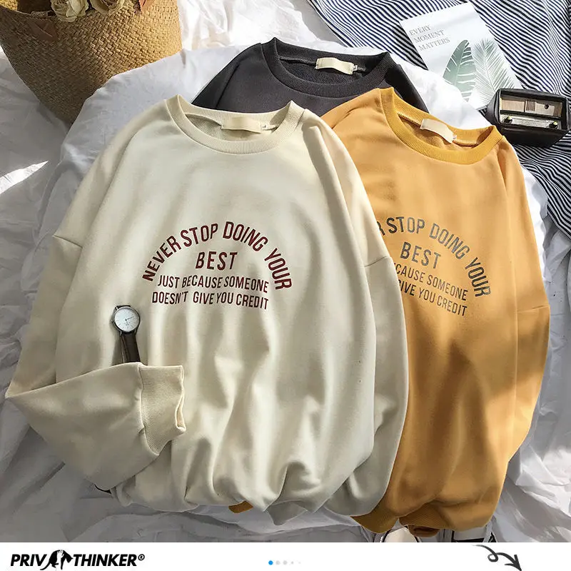 Privathinker Man Spring Letter Printed Pullover Hoodies Mans Graphic O-Neck Harajuku Sweatshirts Male Woman Fashion Couple Tops Privathinker Man Spring Letter Printed Pullover Hoodies Mans Graphic O-Neck Harajuku Sweatshirts Male Woman Fashion Couple Tops