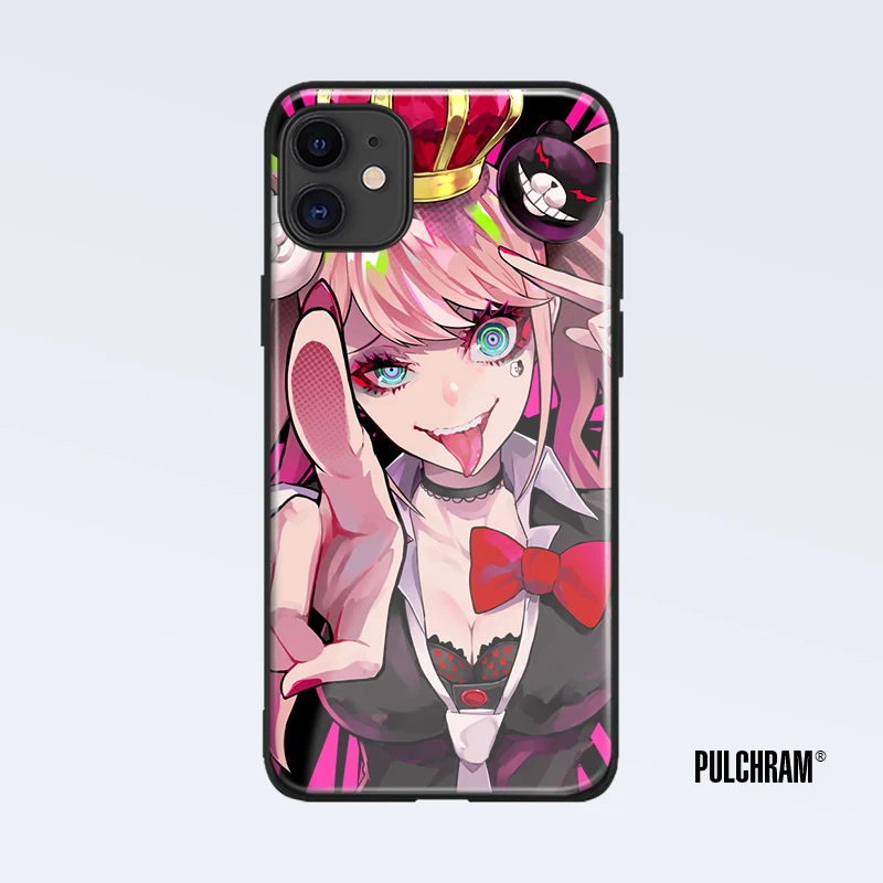 Junko Enoshima Danganronpa soft silicone Tempered glass Phone case cover for iPhone SE 6 6s 7 8 Plus X XR XS 11 12 mini Pro max | Мобильные