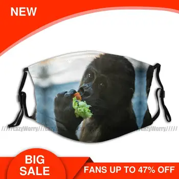 

Gorilla Mouth Face Mask Baby Gorilla Eating Facial Mask Nice with 2 Filters for Adult Kawai Mask