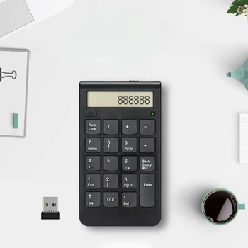 

2.4G USB Wireless Numeric Keypad 20 Keys Digital Keyboard Laptop Computer Numpad
