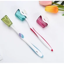 6pcs Toothbrush Cap Holder Dustproof Wall Mount Toothbrush Cap Cover Rack for Hotel Bathroom Home