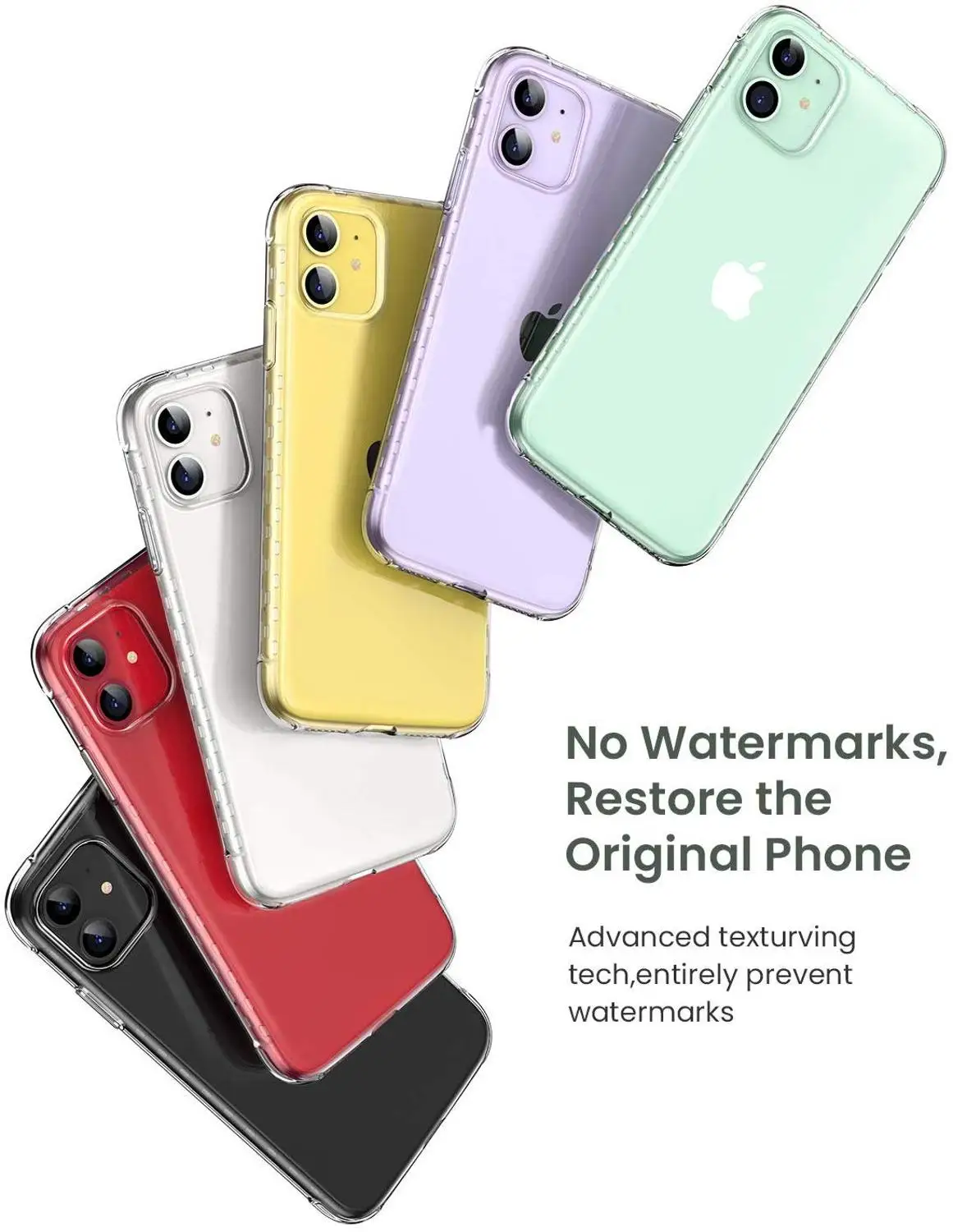 Arvin HD Clear Case for iPhone 11 Pro Max Case 9H Tempered Glass Soft Edges Shockproof 3