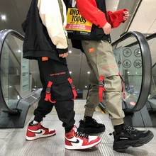 Брюки с несколькими карманами; комбинезоны в стиле хип-хоп; Harajuku; спортивные брюки; Индивидуальные узкие брюки для скейтборда; Паркур; повседневные походные брюки