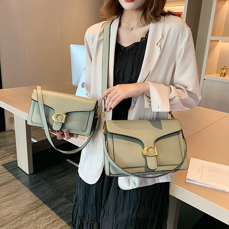 

2019 New Fashion Pure Color Flap Bag Shoulder Diagonal Cross Bag Womens Bags Handbags