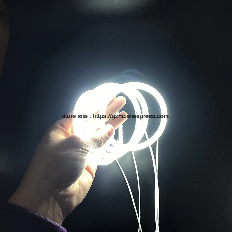 HochiTech ультра яркий SMD белый светодиодный ангельские глазки 2500LM 12V halo Кольцо Комплект дневного света DRL для Kia Sorento 2006-2009