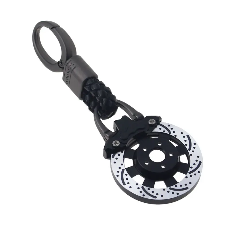 

Car Styling Key Ring Holder Key Chain Keyring Pendant Aluminum Brake Disc Motorcycle Auto Tuning Accessories Keychain For