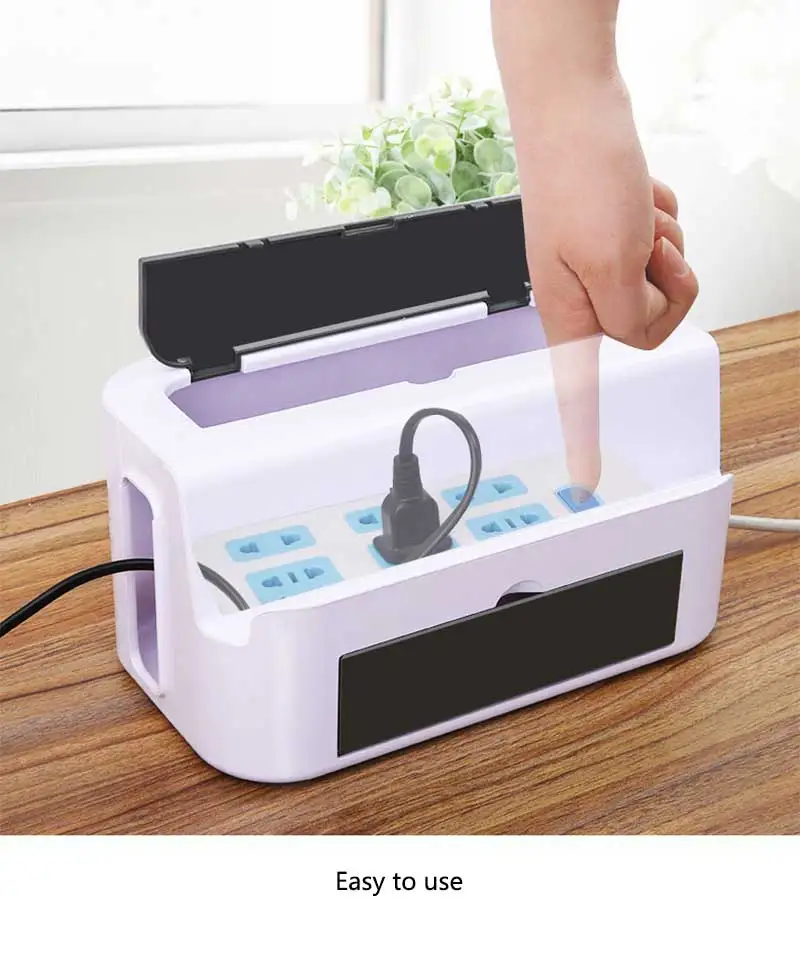 Baffect пластиковый ящик для хранения кабелей корпус Organizor power Strip провод управления коробка для кабелей коробка для хранения проводов для домашнего офиса