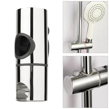 

25mm ABS Chrome Shower Rail Head Slider Holder shower holder Adjustable Bracket Standard Replacement Bathroom Shower Accessories