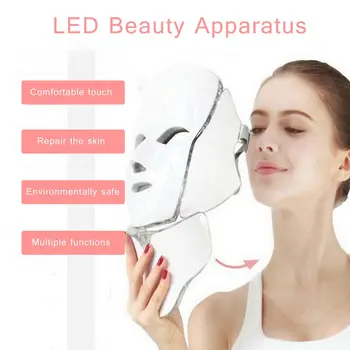 

7 Colors Led Facial Mask Led Photon Therapy Face Mask Machine Light Therapy Acne Mask Neck Beauty Led Mask