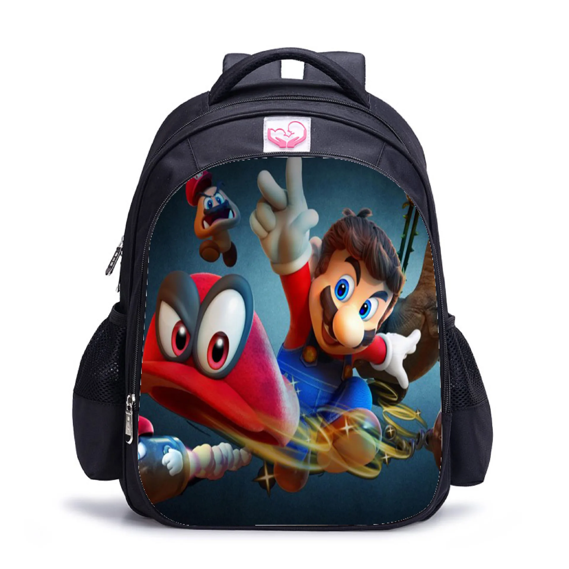 16 дюймов Super Mario Bros Sonic детские школьные сумки ортопедические школьный рюкзак для детей мальчиков и девочек Mochila Infantil сумки с рисунком - Цвет: 30