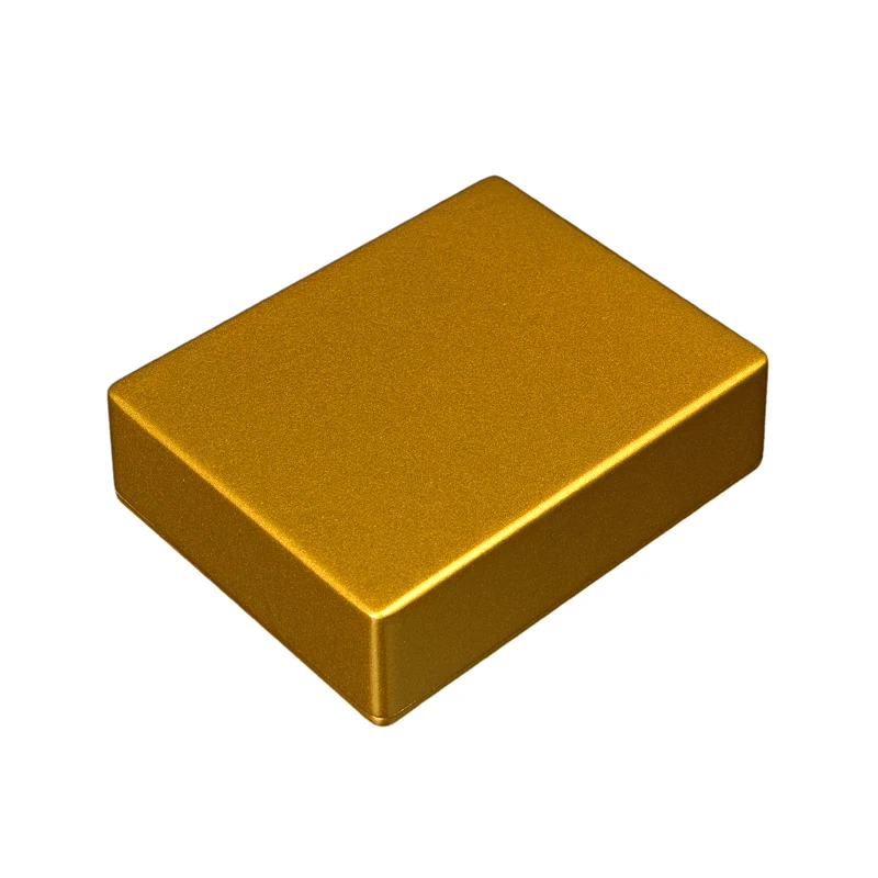 Caixa de Metal Gabinete para Faça Landtone Alumínio Ouro Stomp Você Mesmo Kit Pedal Efeito Guitarra 125b - 1590b 1590bb - Image 4