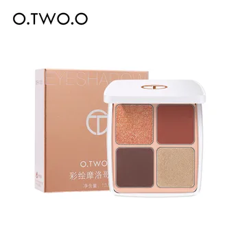 

O.TWO.O cross-border explosive eye shadow, painted Moroccan four-color eye shadow, pearlescent matte innovative eye shadow