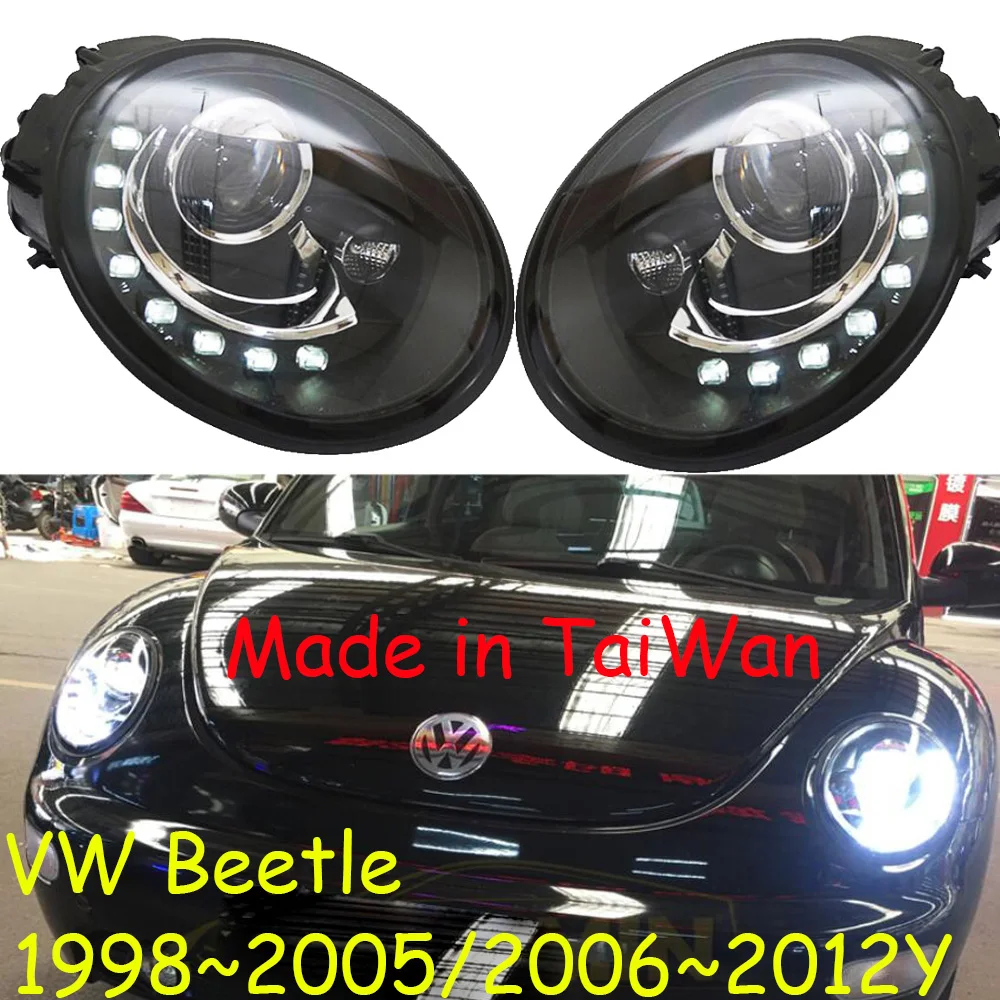 2pcs1998~ 2012y автомобильный бупмер головной свет для Beetle фары автомобильные аксессуары светодиодный DRL HID ксенон, противотуманная фара для Beetle