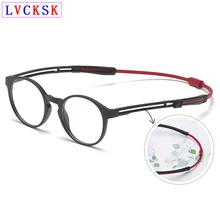 TR90 сверхлегкие Висячие шеи прозрачные линзы, оправа для женщин и мужчин магнит Нескользящие очки студенческие спортивные очки близорукость оправа