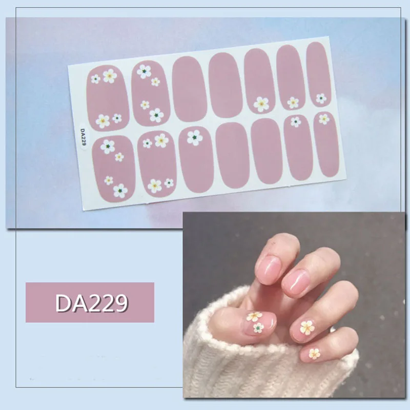 Переводные наклейки для ногтей, переводные наклейки для ногтей, наклейки для ногтей, переводные наклейки для ногтей, маникюр украшения для ногтей - Цвет: DA229