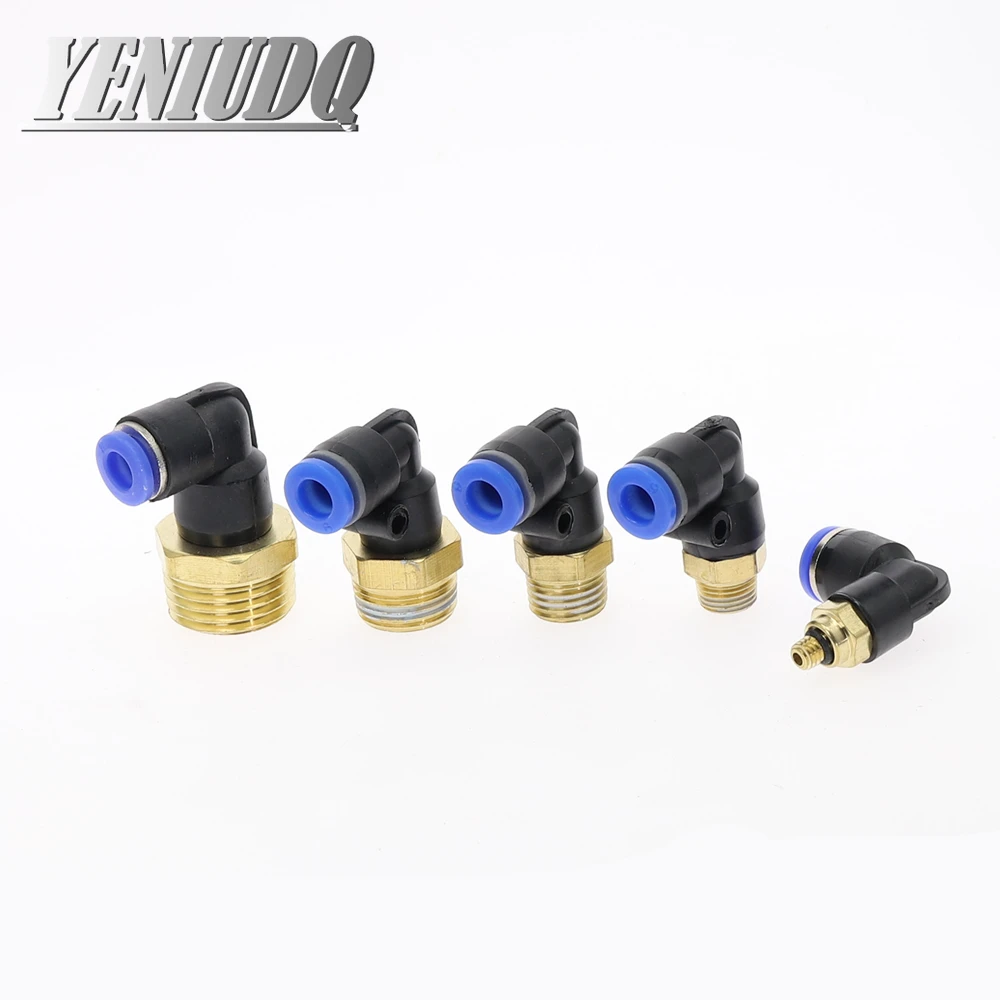 PL &quotшланг OD 4 6 8 10 12 мм 1/8'' 1/4 'Ɖ/8'' 1/2 ''BSP наружная резьба Пневматический