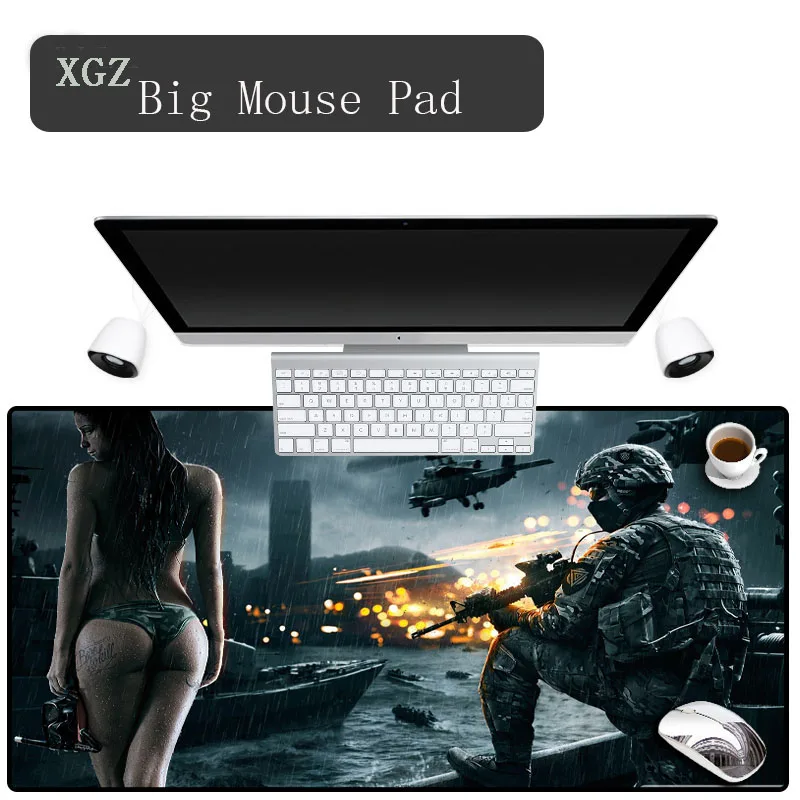XGZ 11 видов размер Battlefield коврик для мыши модный большой сексуальный игровой