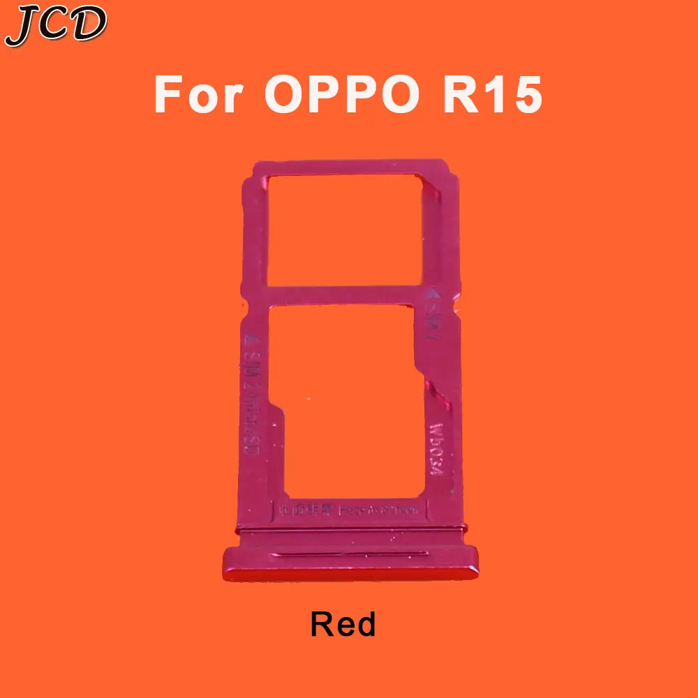 R15 Dearm- Red JCD для OPPO R15 держатель лотка для sim-карты слот для sd-карты держатель заменитель адаптера Часть - Цвет: R15 Dearm- Red