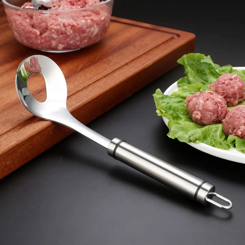 Meatball чайник из нержавеющей стали Фаршированная Фрикаделька клип DIY мясо рыбы аппарат для лепки рисовых шариков форма антипригарная мясная ложка кухонный гаджет