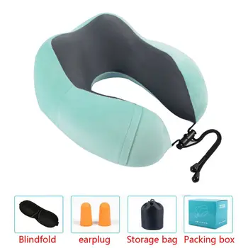 

Travel Pillow U-Shaped Soft Head Car Flight Office Rest Support Airplane Pillow E7CA