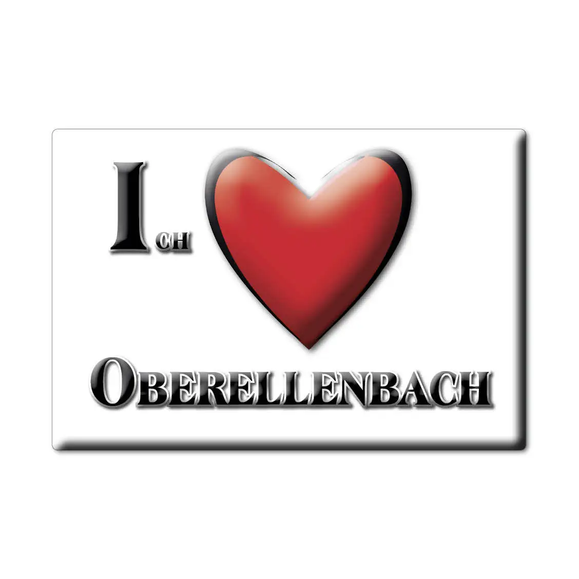 OBERELLENBACH магнит lodeston HESSEN (HE) Германия на холодильник сувенир я люблю подарок | Дом и