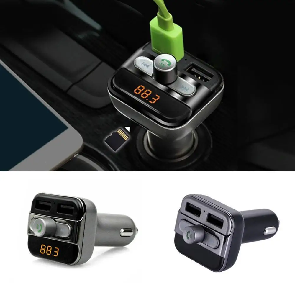 Bluetooth FM передатчик Радио адаптер модулятор Автомобильный комплект usb порты зарядное устройство аудио MP3 плеер передатчик громкой связи