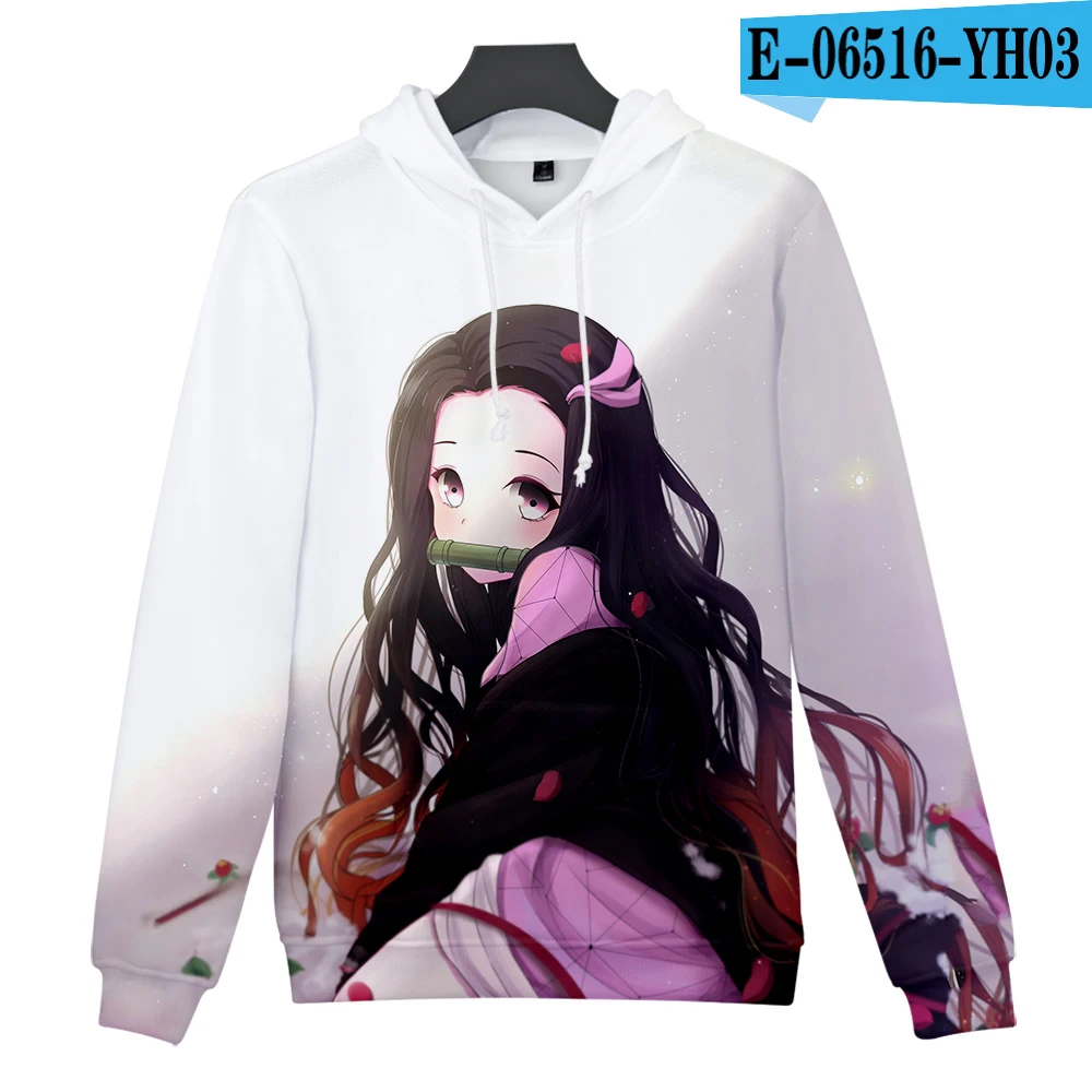 Kimetsu no Yaiba, худи с 3D принтом, повседневный стиль, одежда для женщин/мужчин, Повседневная 3D одежда, тонкая,, горячая Распродажа, удобная, с капюшоном - Цвет: Pictured