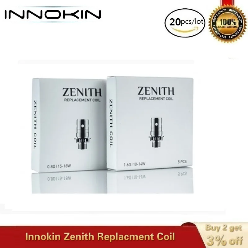 Оригинальный испаритель Innokin Zenith с заменяемой катушкой Plexus 0 5 Ом Core Z Plex 3D 48 для
