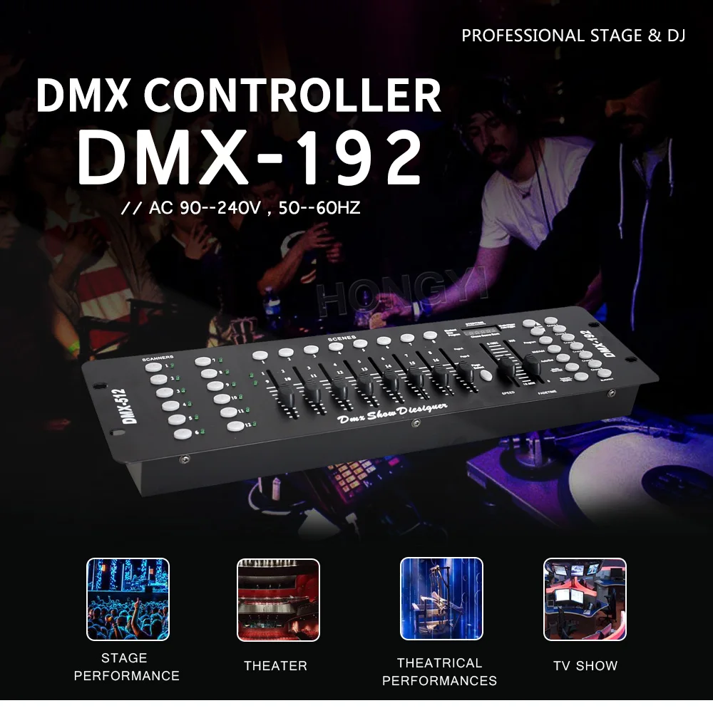 Description Picture 2 of itemGaoFei DMX192 Controller Dj Equipment Dmx512 Console Stage Lighting For Led Par Moving Head Spotlights RGBW Beam Wash Equipment