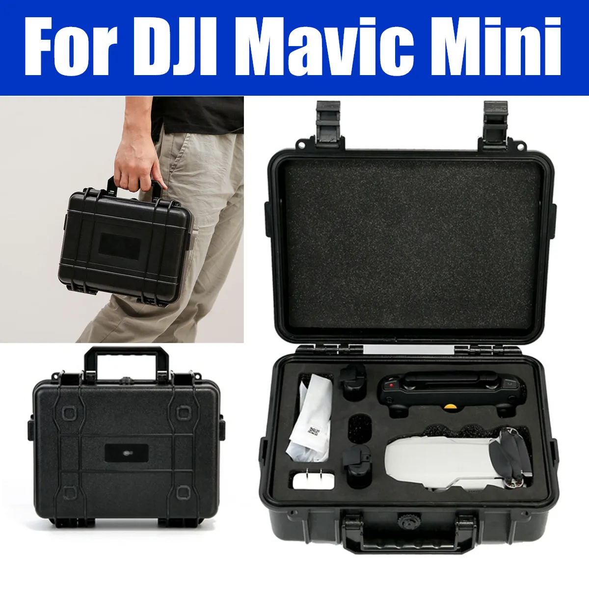 Crazy Sale PSU Portable Hard Carrying Case Storage Bag For DJI Mavic Mini Drone & Accessories Explosion-proof Shockproof Hardshell Drone Boxes 
