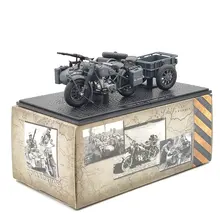 

1:24 For B~W R75 Panzerfaust 30 Motorcycle World War II Deep Gray Diecast Models